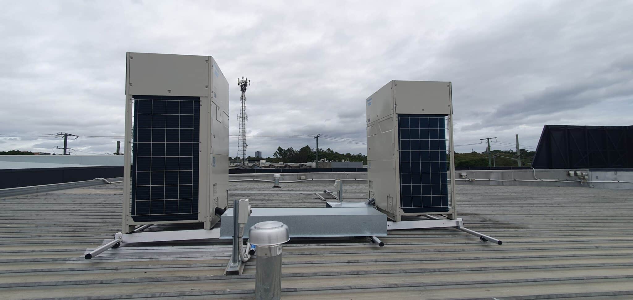 Outdoor unit installed by the ClimateLink crew